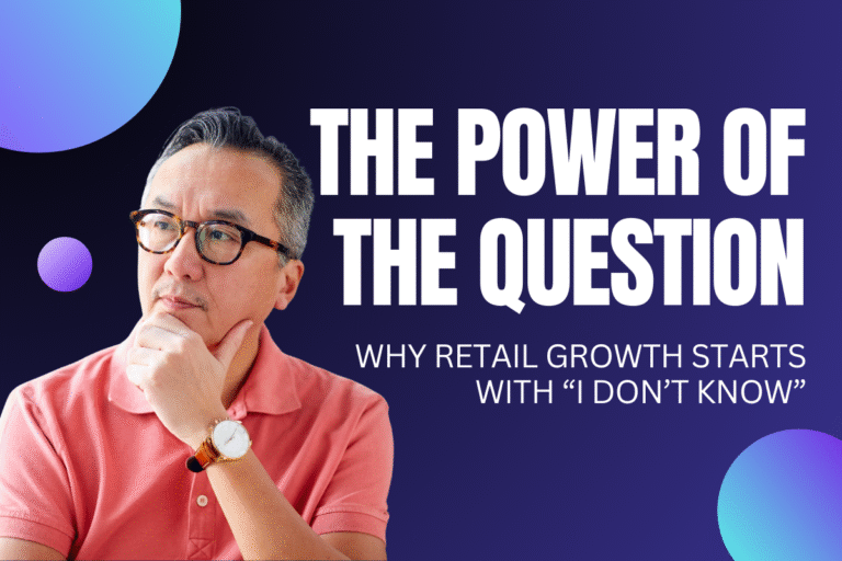 Illustration representing curiosity and asking questions as the foundation of retail growth