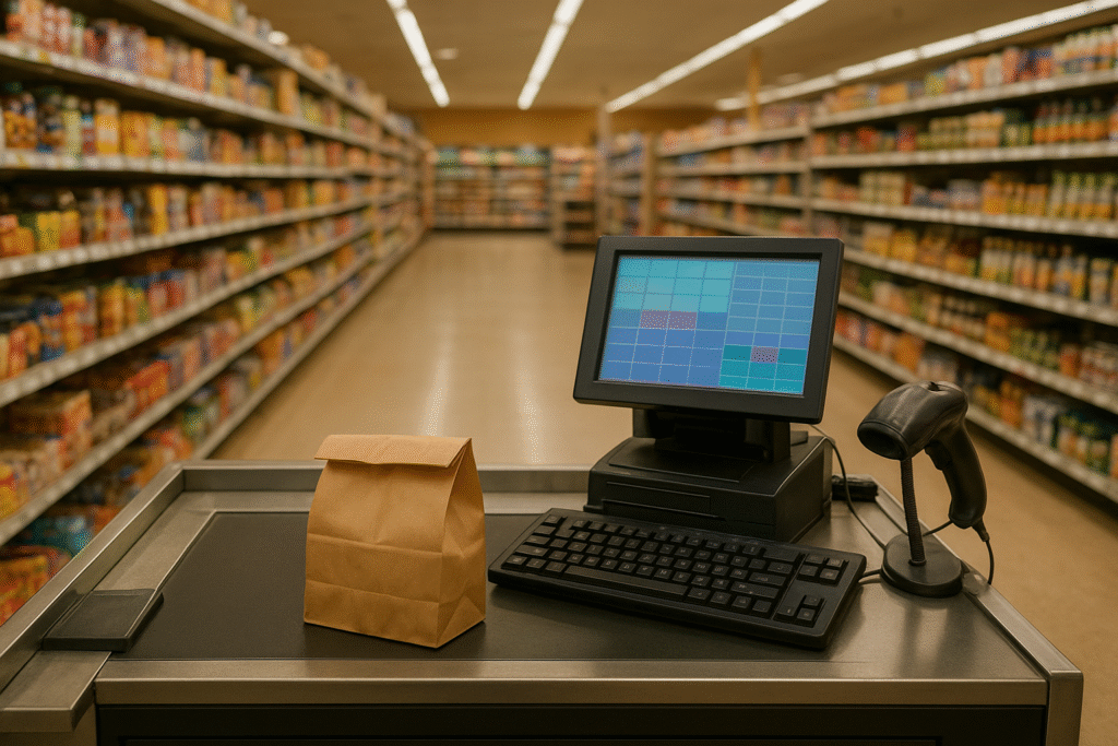 Illustration for the RTM Nexus panel on scaling retail checkout without losing customer connection