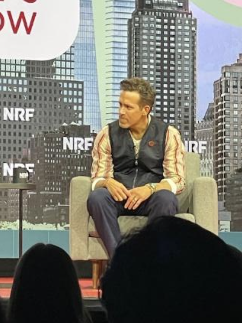 Screenshot of Ryan Reynolds' keynote on modern brand building at NRF Big Show 2026