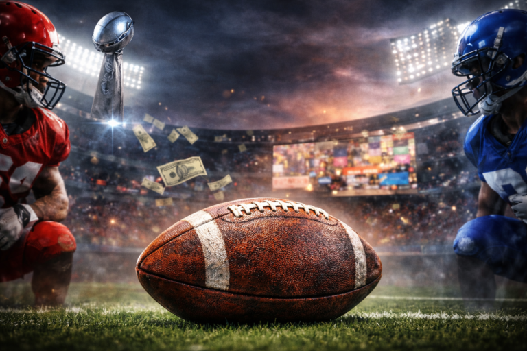Illustration representing untapped marketing opportunities surrounding Super Bowl advertising