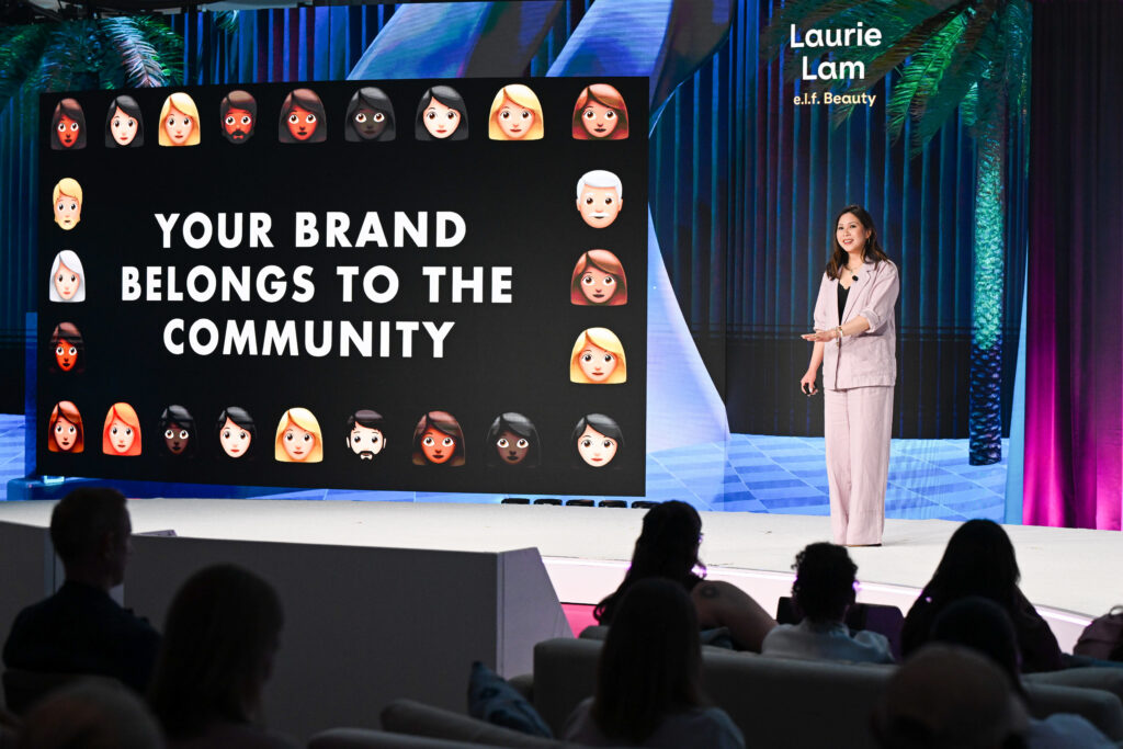 Conference attendees at POSSIBLE 2026 discussing creator-led marketing strategy