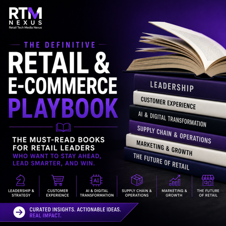 Cover graphic for RTM Nexus's list of 19 essential retail and e-commerce books for 2026