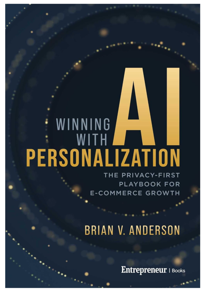Book cover for Winning with AI Personalization, a privacy-first playbook for e-commerce growth